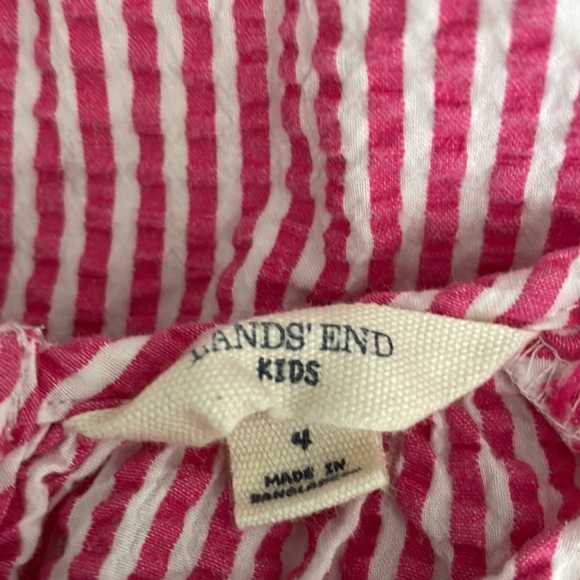 Lands End pink seersucker dress - Picture 3 of 3
